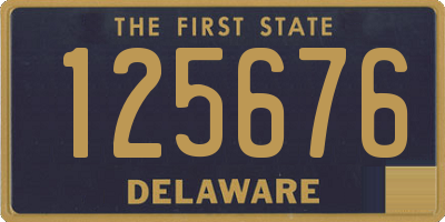 DE license plate 125676