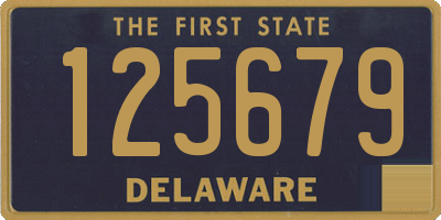 DE license plate 125679