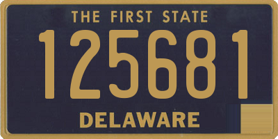 DE license plate 125681