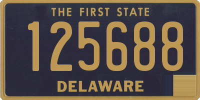 DE license plate 125688