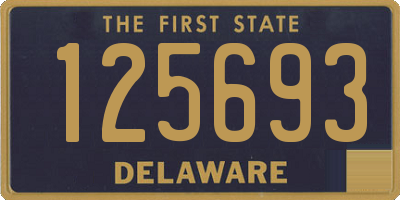 DE license plate 125693