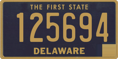 DE license plate 125694