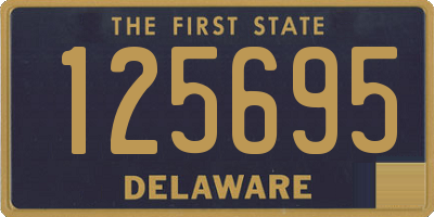 DE license plate 125695