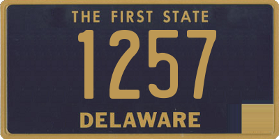 DE license plate 1257
