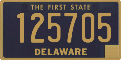 DE license plate 125705