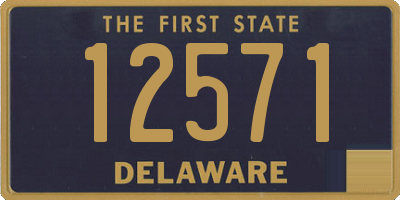 DE license plate 12571