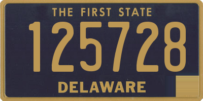 DE license plate 125728