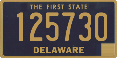 DE license plate 125730