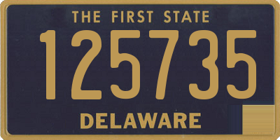 DE license plate 125735