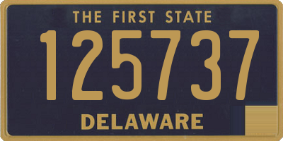 DE license plate 125737