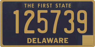 DE license plate 125739