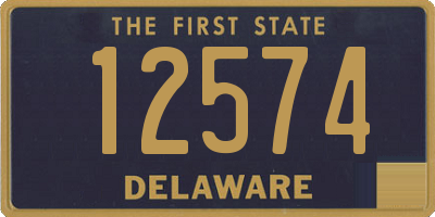 DE license plate 12574