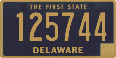 DE license plate 125744