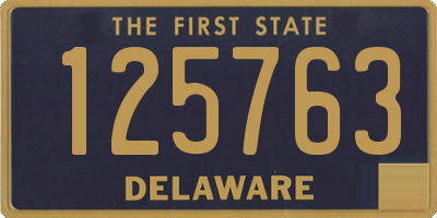 DE license plate 125763