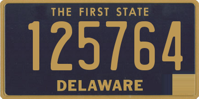 DE license plate 125764