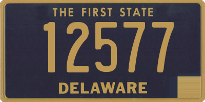 DE license plate 12577