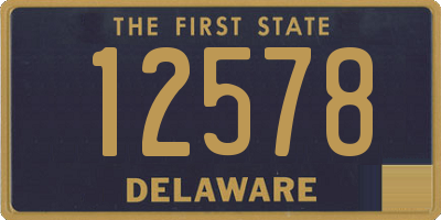 DE license plate 12578