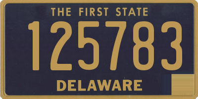 DE license plate 125783