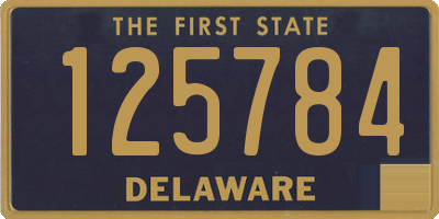 DE license plate 125784