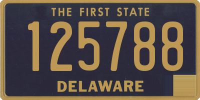 DE license plate 125788