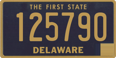 DE license plate 125790