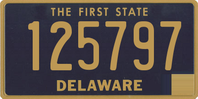 DE license plate 125797