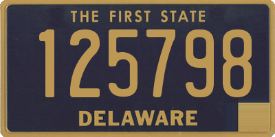 DE license plate 125798