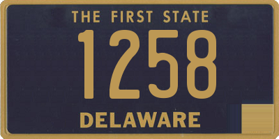 DE license plate 1258