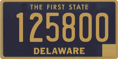 DE license plate 125800