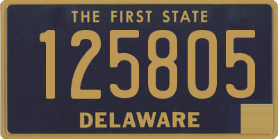 DE license plate 125805