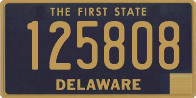 DE license plate 125808