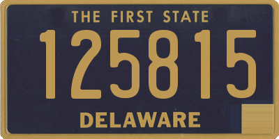 DE license plate 125815