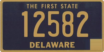 DE license plate 12582