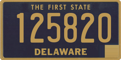 DE license plate 125820