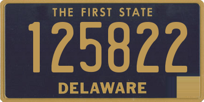 DE license plate 125822