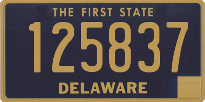 DE license plate 125837