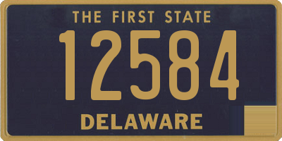 DE license plate 12584