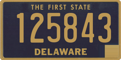 DE license plate 125843