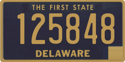 DE license plate 125848