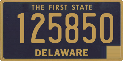 DE license plate 125850