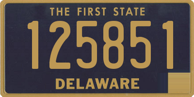 DE license plate 125851