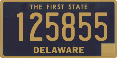 DE license plate 125855