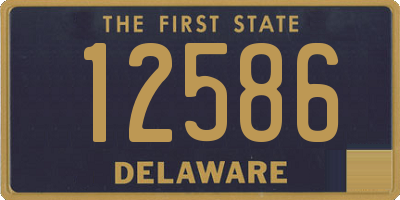 DE license plate 12586