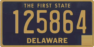 DE license plate 125864