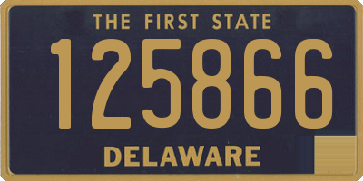 DE license plate 125866