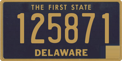 DE license plate 125871