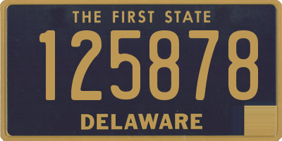 DE license plate 125878