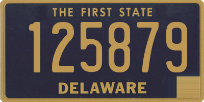 DE license plate 125879