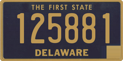 DE license plate 125881