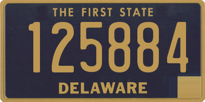 DE license plate 125884